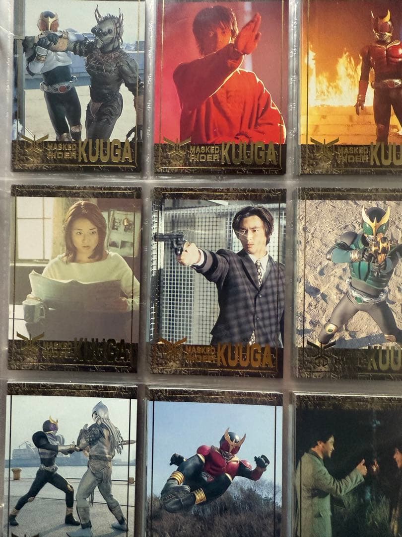 【美品】仮面ライダークウガ DVD全巻購入特典 特製カードフォルダとカードセット