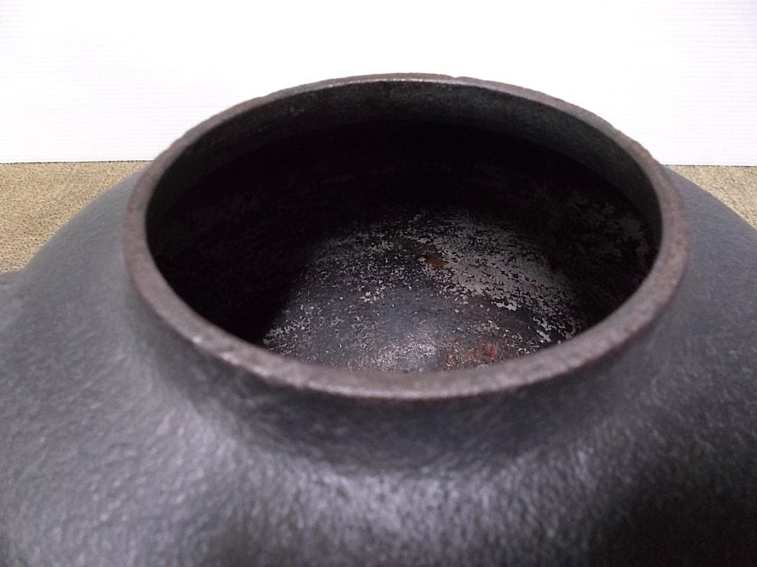 茶道具 置炉セット 人間国宝高橋敬典作 未使用五徳 利休好 阿弥陀堂釜 共箱