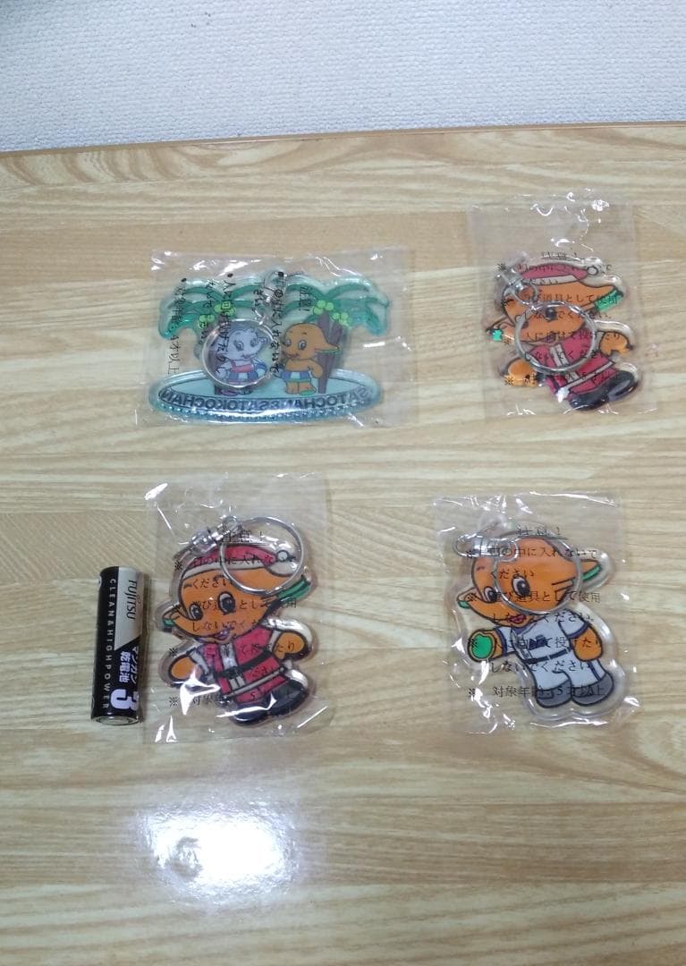 サトちゃん・サトコちゃん指人形21個＆キーホルダー33個　合計54点まとめ売り