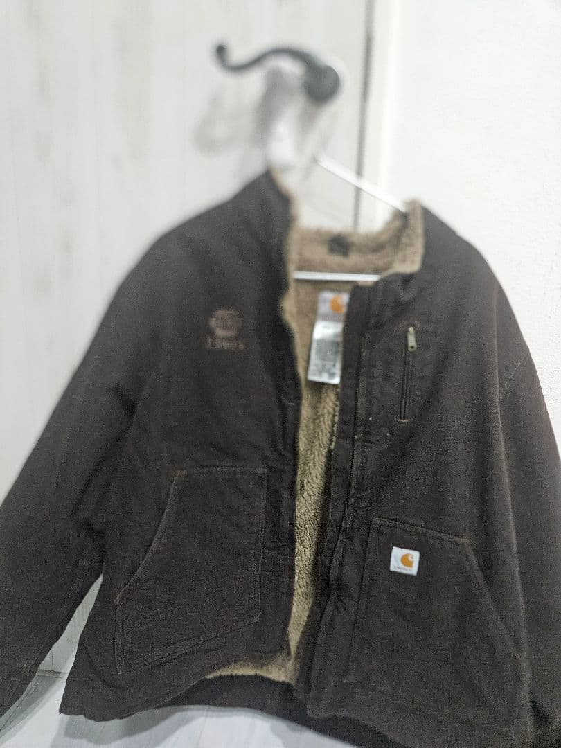 Carhartt シエラジャケットメキシコ製企業刺繍 ボアライニング希少カラー