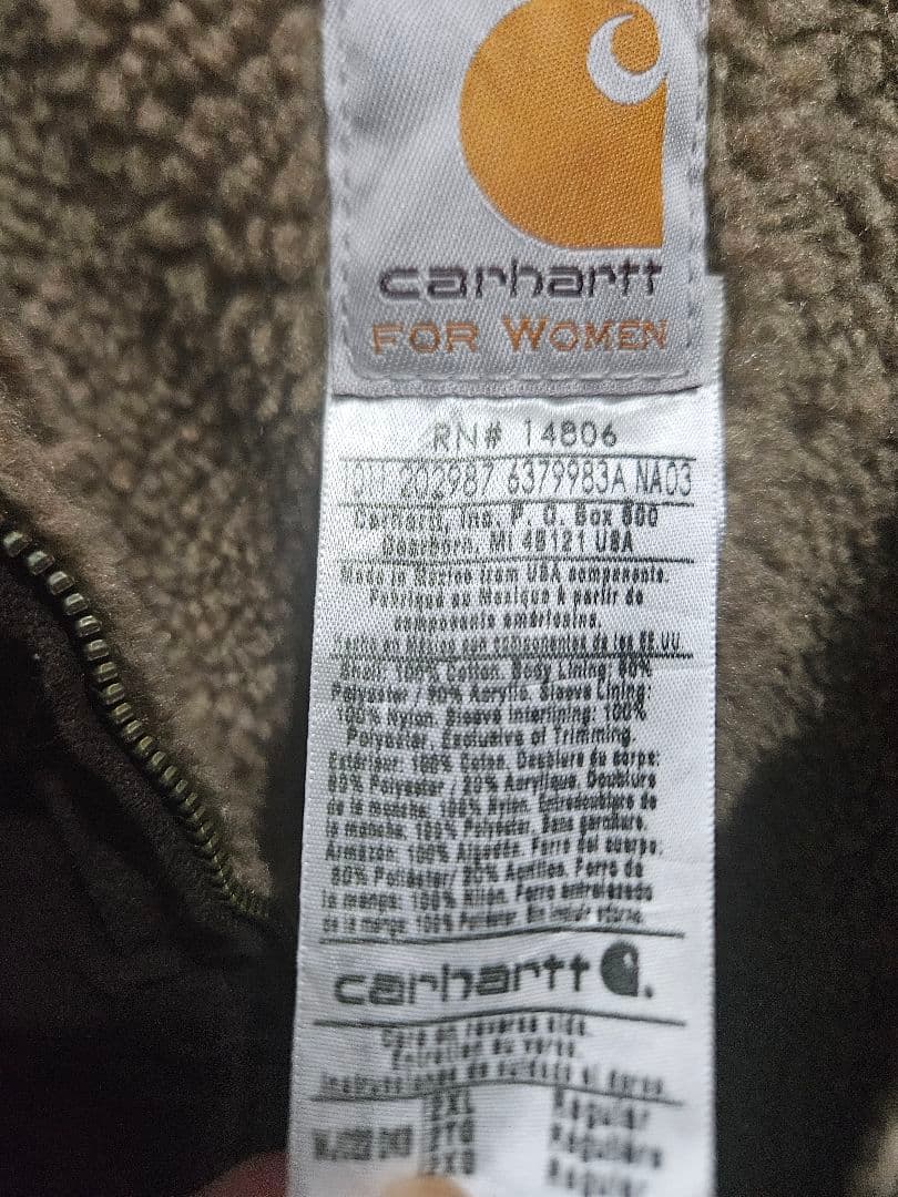 Carhartt シエラジャケットメキシコ製企業刺繍 ボアライニング希少カラー