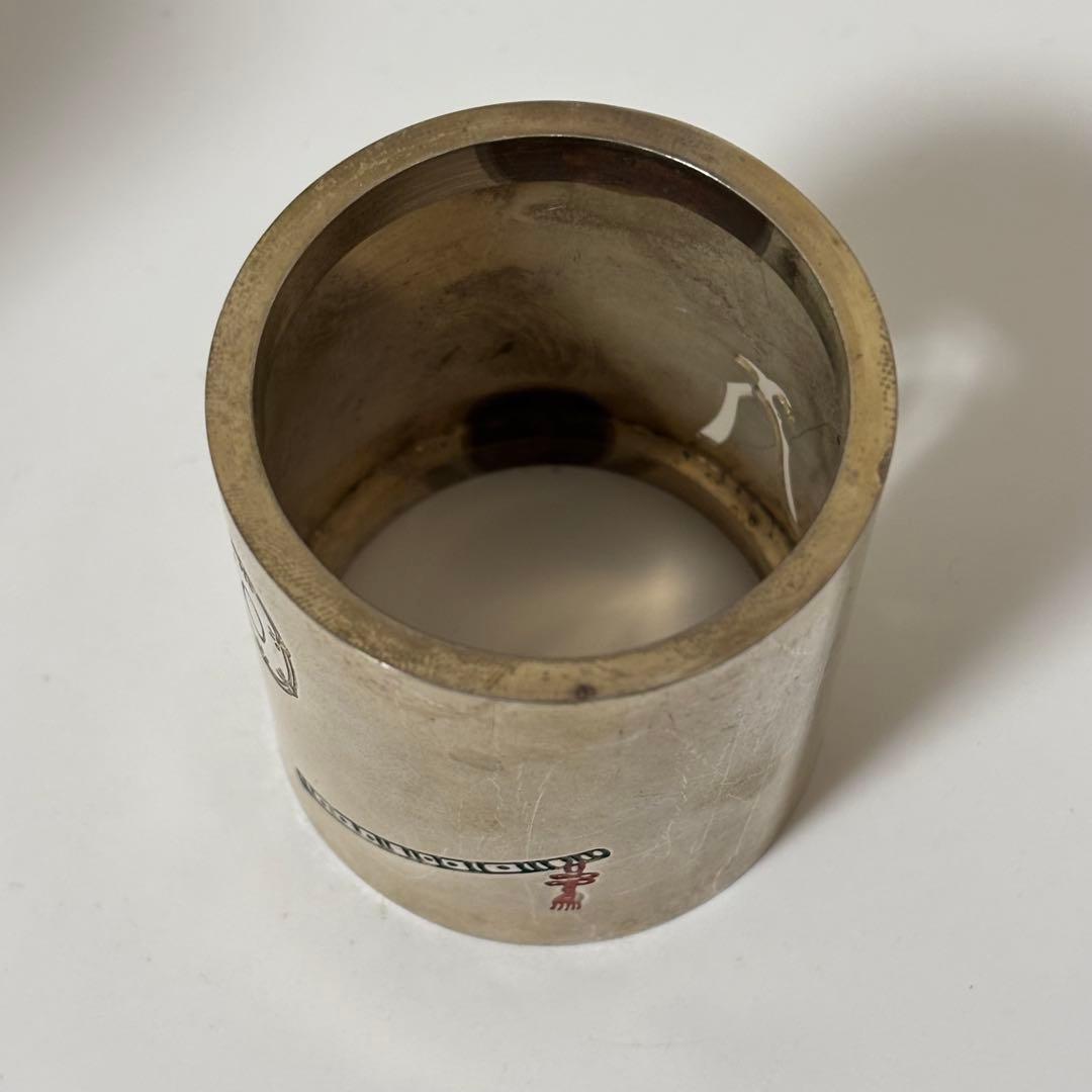 銀製 笛鼓蓋置 重量88g