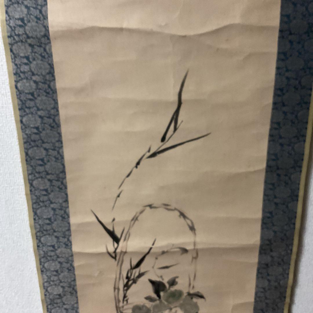 紙本 淡彩水墨画 靜物 不思議な作品です 無落款