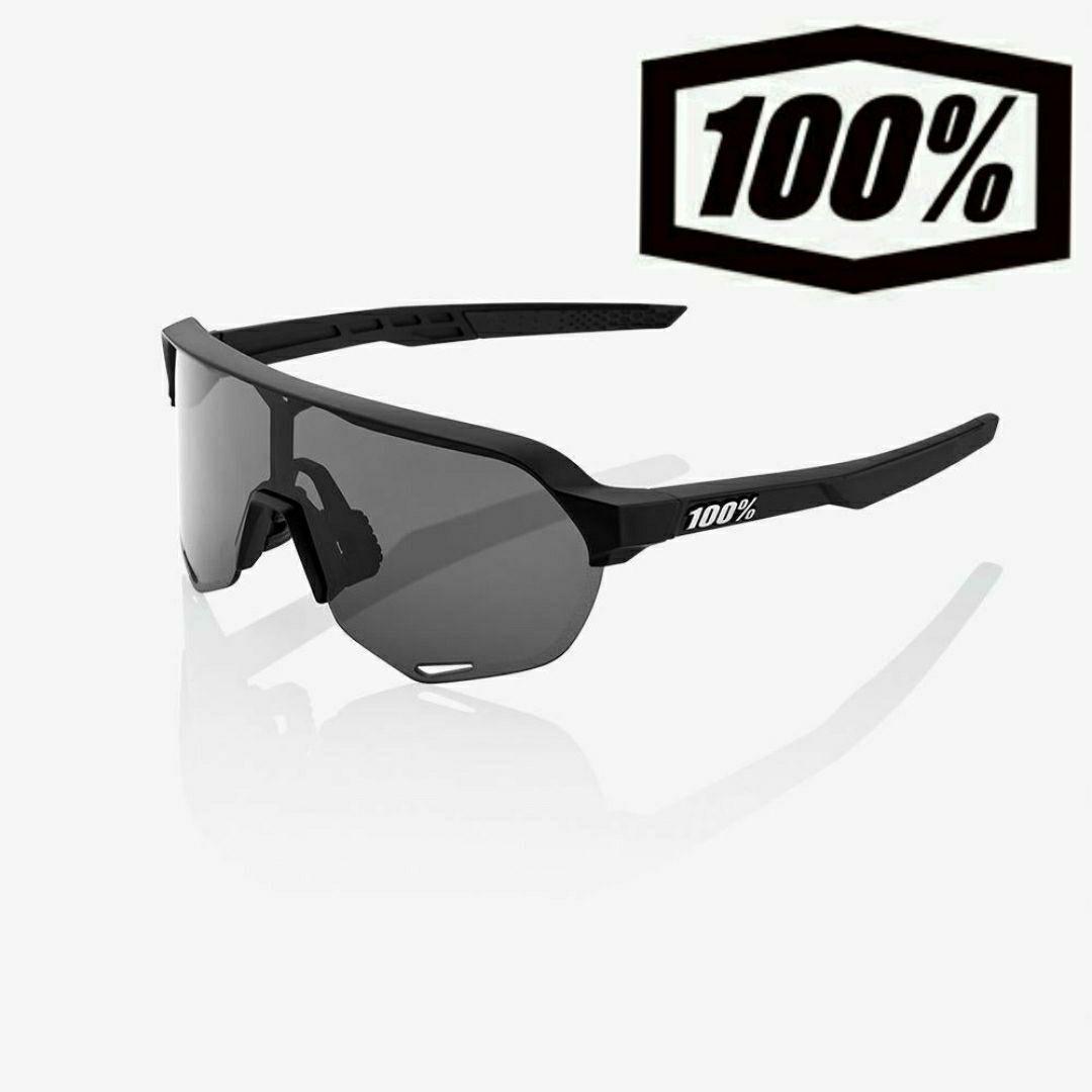 100% S2 ブラック スモークレンズ ワンハンドレッド サングラス