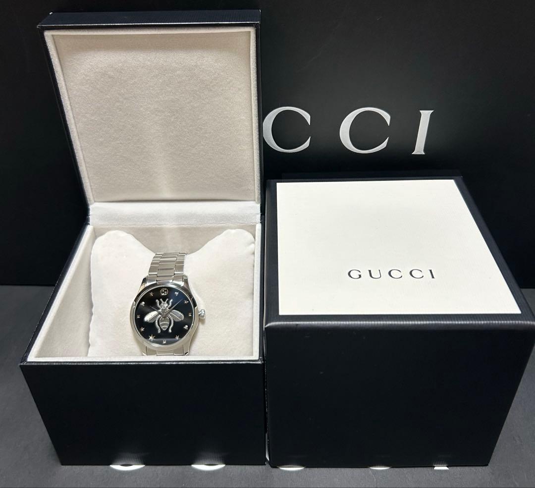 新品 GUCCI G-タイムレス 腕時計 アイコニック ウォッチ ハチ Bee