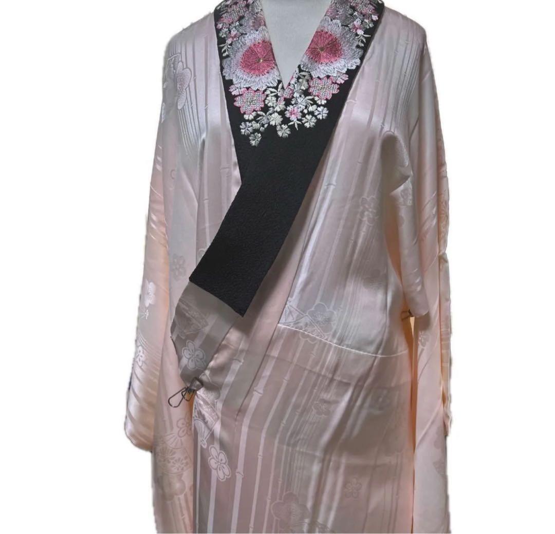 蝶の振袖セット （振袖+長襦袢+袋帯+帯締め+帯揚げ）裄68