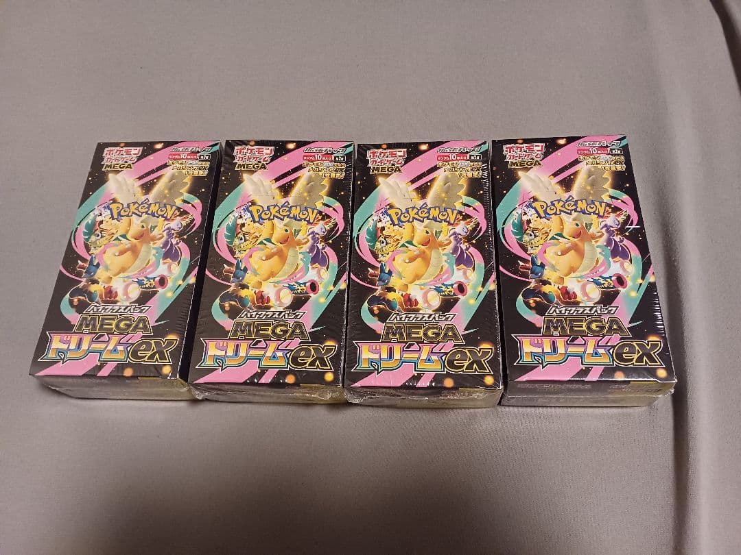 ポケモンカード MEGAドリームEX 4BOX シュリンク付き