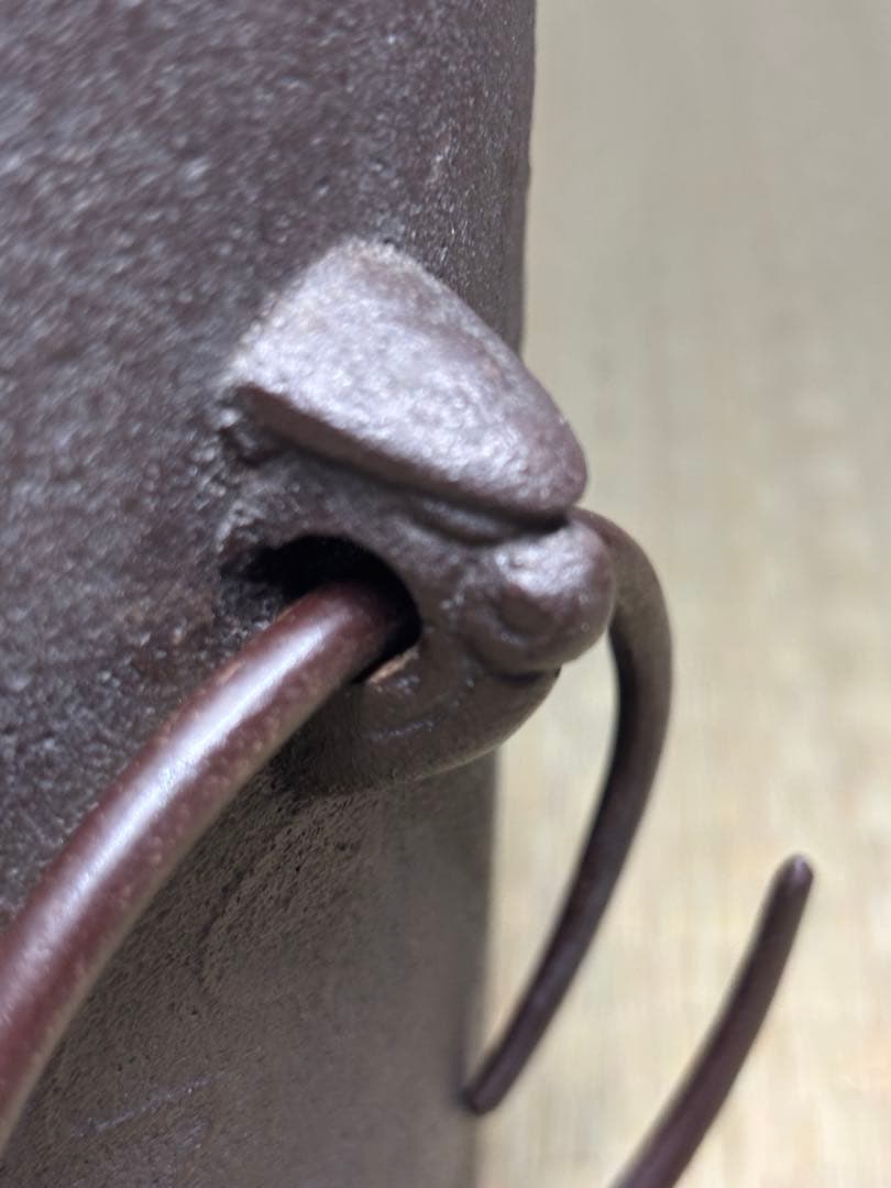 未使用 風炉釜 茶釜 菊池政光 友箱 竜雲釜