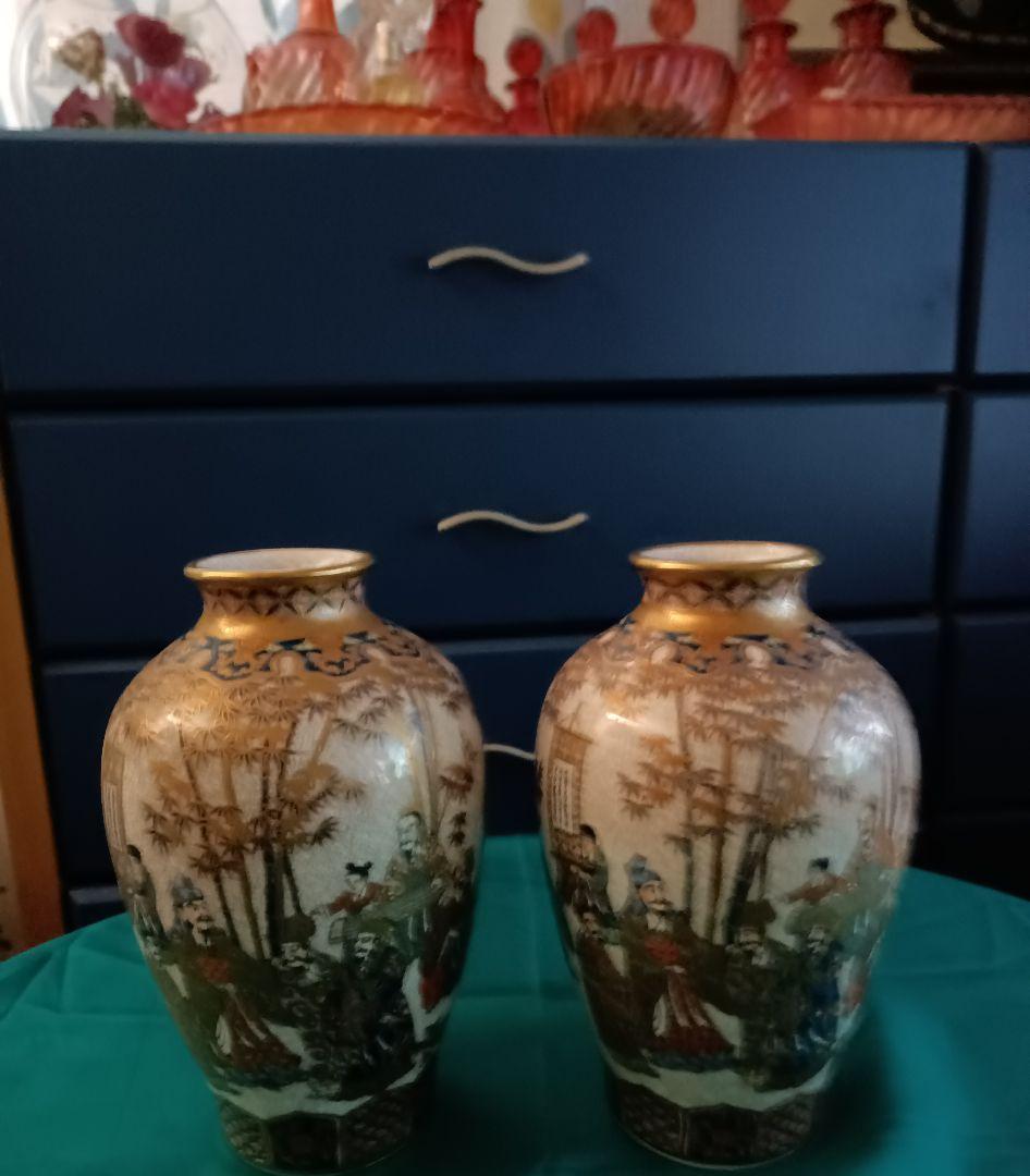 薩摩焼【献上薩摩焼人物図　七賢人図】