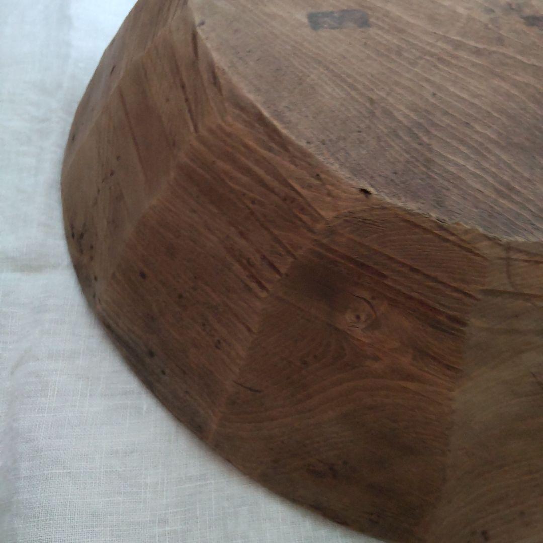 こね鉢 古道具 木製 日本製 ウッドボウル そば鉢 ねり鉢 蚤の市