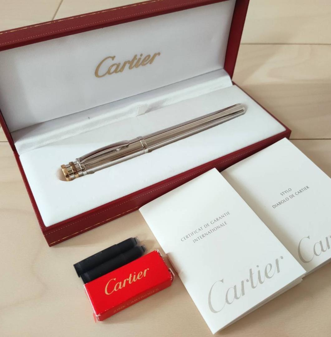 美品 トリニティ ドゥ カルティエ　18K750　万年筆