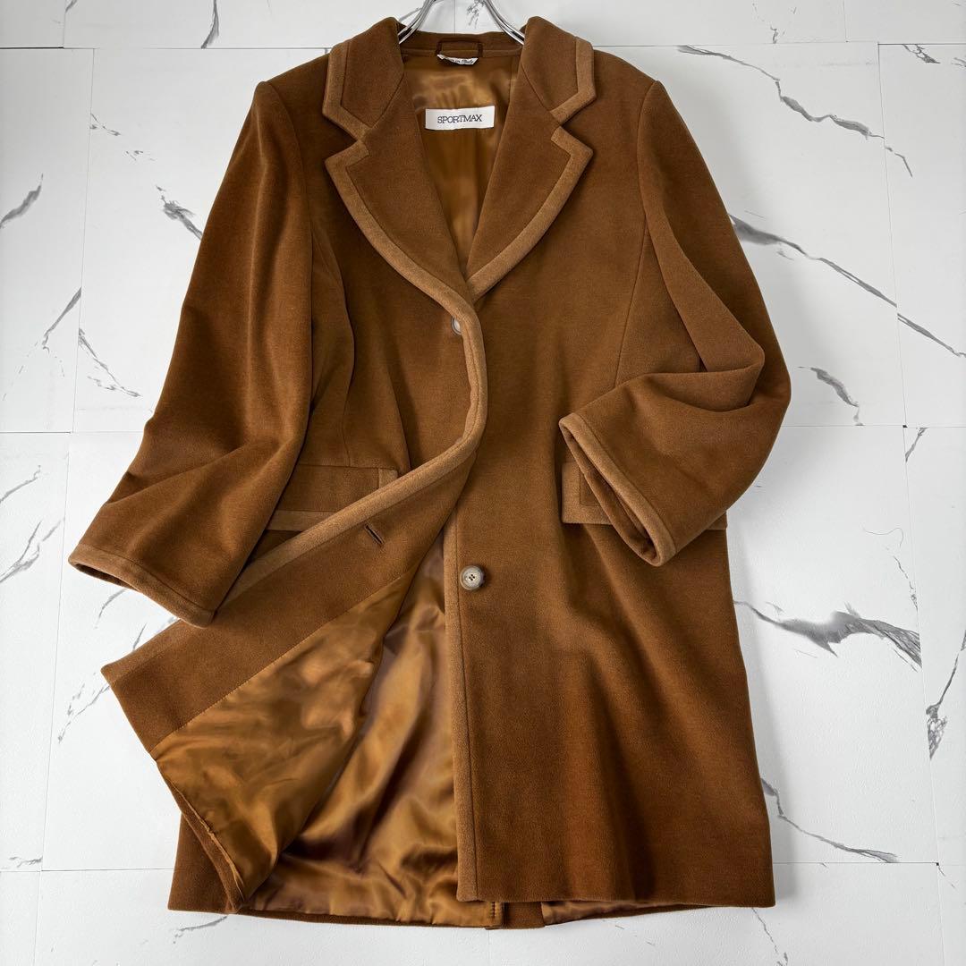 Max Mara✨未使用級　ウールカシミヤ　チェスターコート　キャメルベージュ