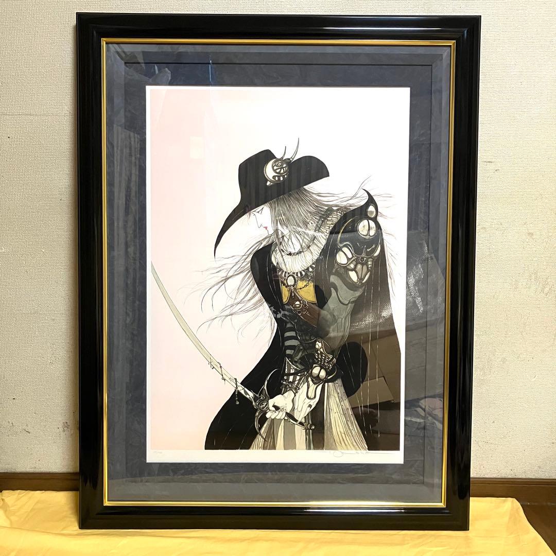 天野喜孝 夢なりし 版画 リトグラフ 大判 吸血鬼ハンターD バンパイアハンター