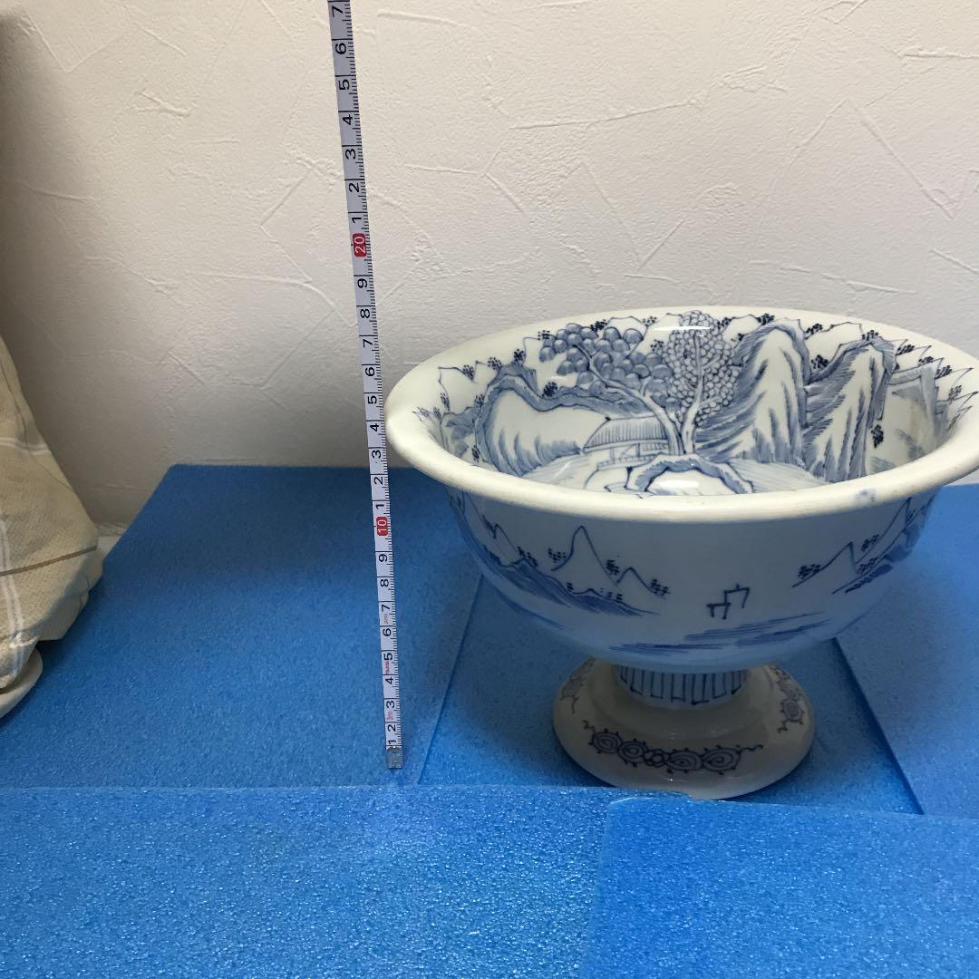 洗盃染付
