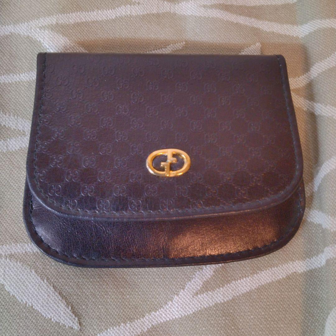 未使用 GUCCI ブラック ケース 小銭入れ GG柄