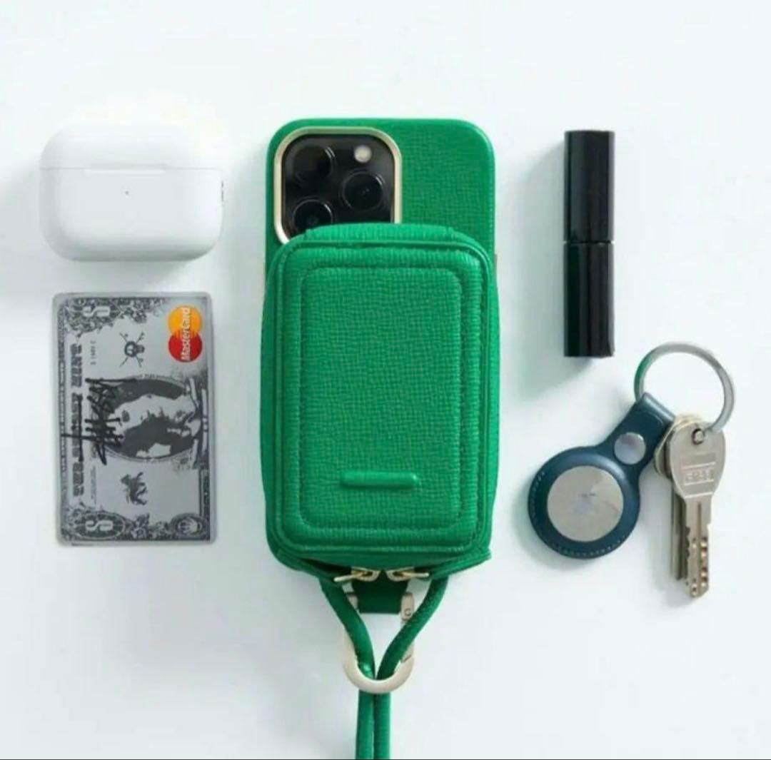 objects.io iPhoneケース&マイクロバッグ セット グリーン