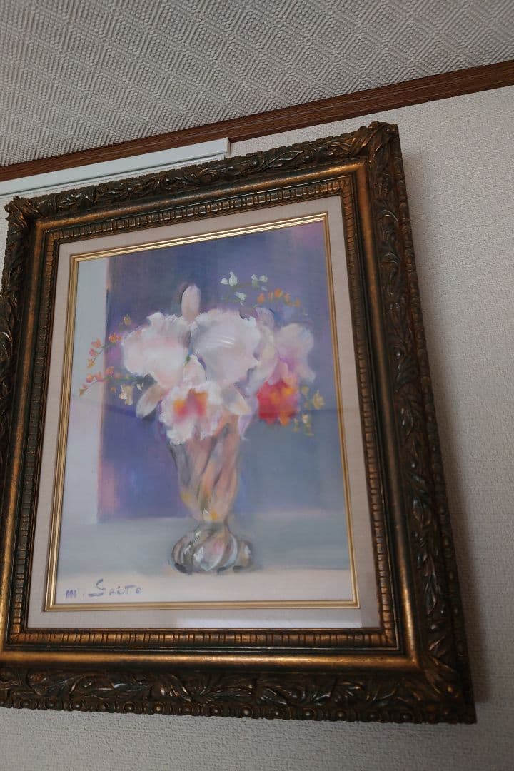 絵画　花