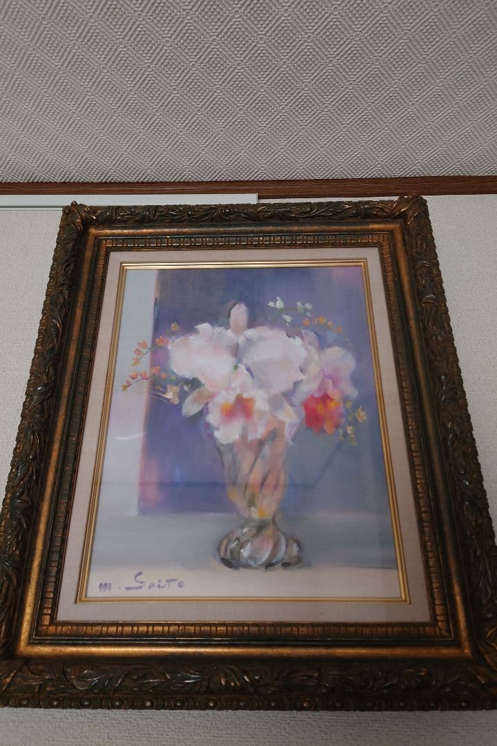 絵画　花