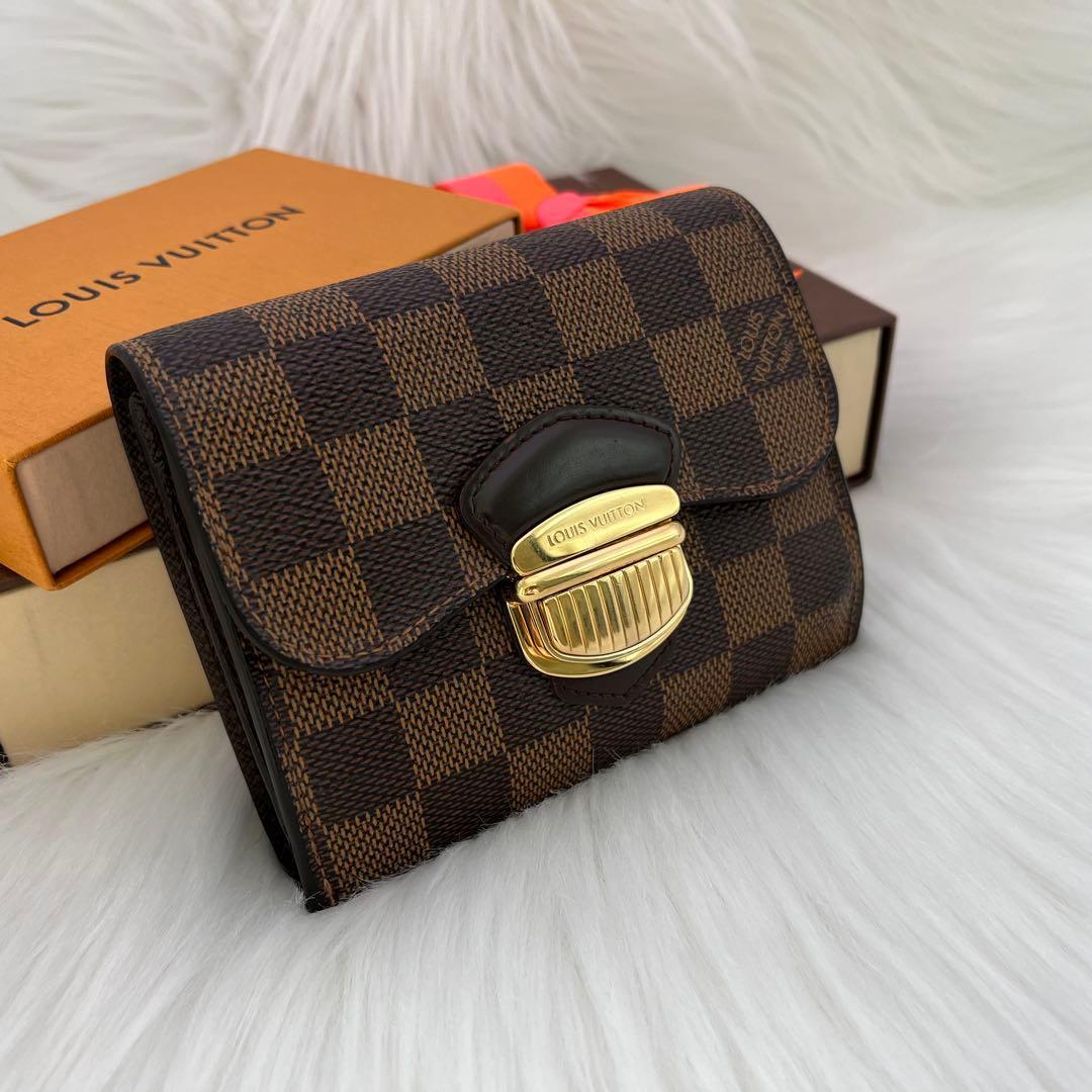 ✨極上美品✨ルイヴィトン 三つ折り財布 ダミエ ポルトフォイユ ジョイ コアラ