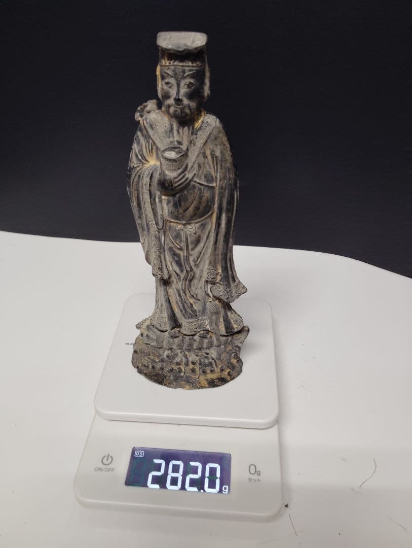 中国美術　菩薩墨　書道　骨董品　彫刻　オブジェ　仏像　中国墨