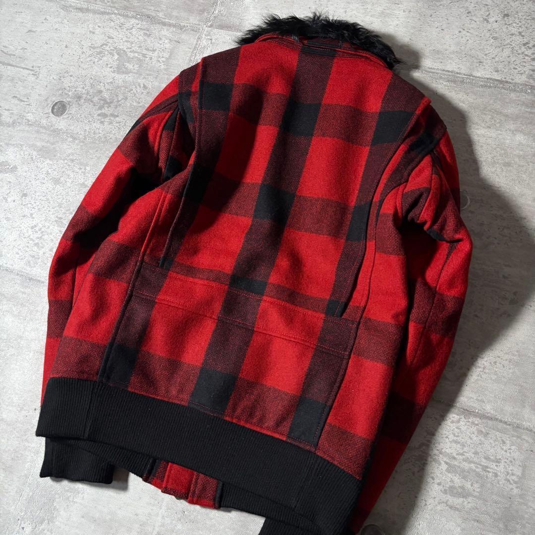 ジャケット・アウター 00s archive far check wool jacke y2k