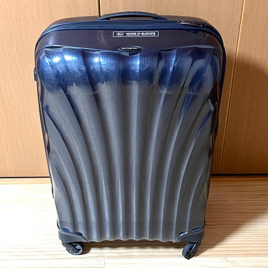 【美品】サムソナイト コスモライト 94L キャリーケース 超軽量 4輪 ブルー