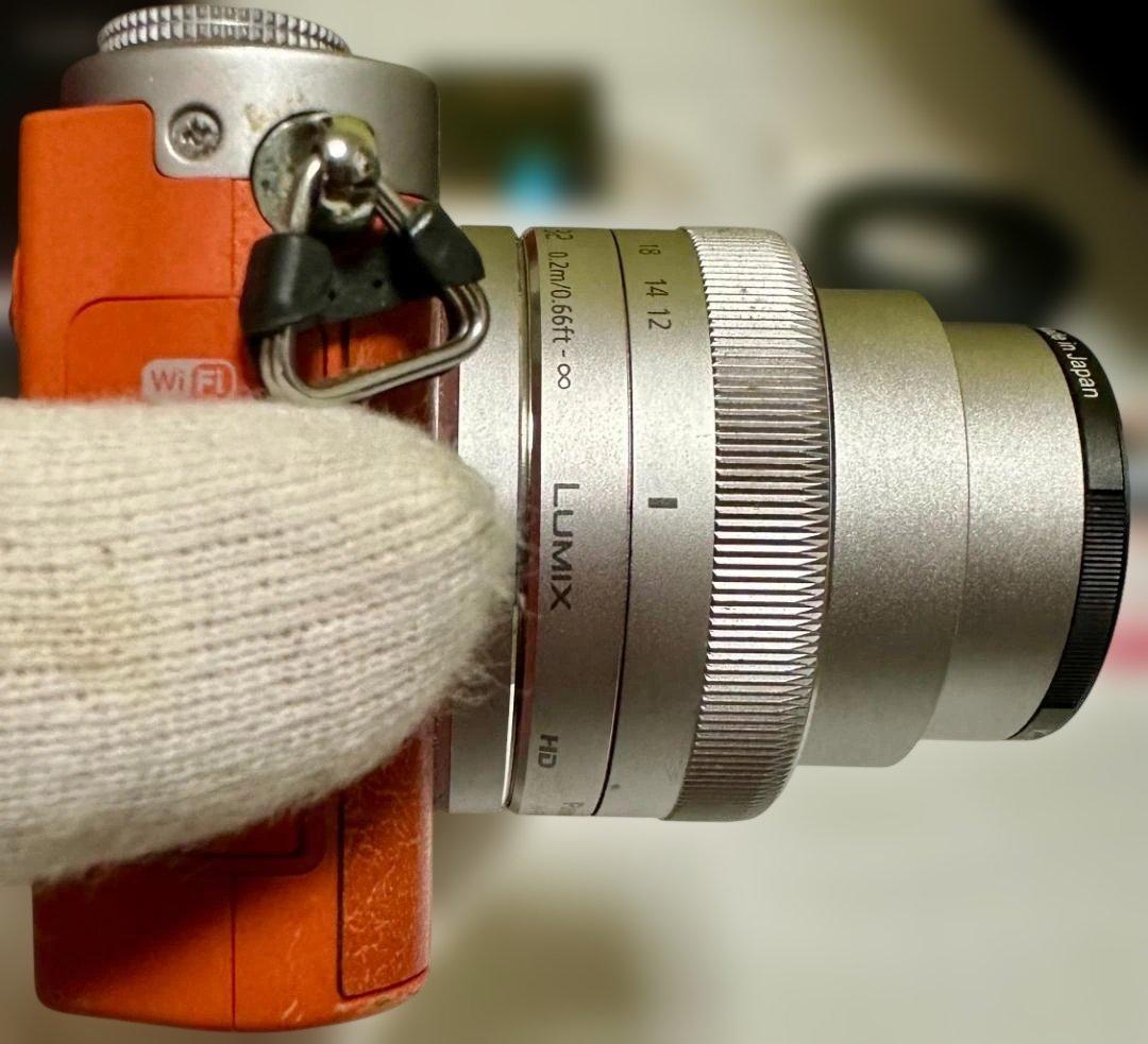 【動作品】LUMIXGM1オレンジ12-32mmキット