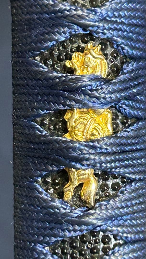 青い柄がかっこいい　模造刀　居合刀　重量1キロ　稽古　鑑賞　コスプレ