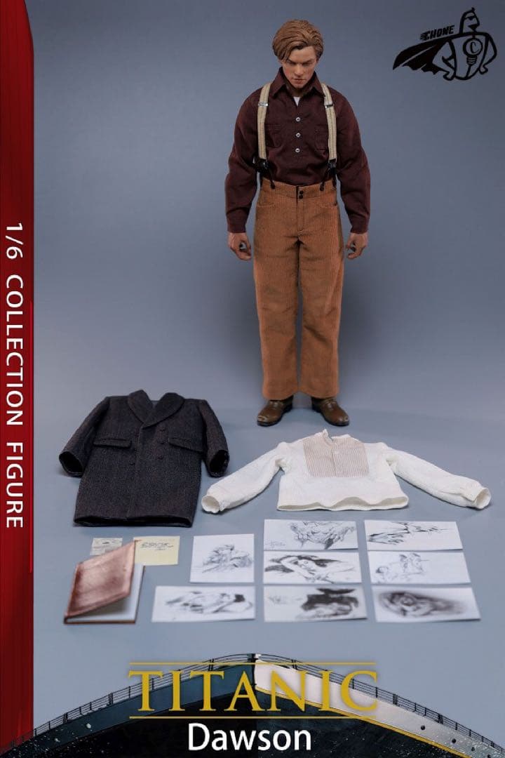 1/6スケールフィギュア タイタニック　ジャック　レオナルドディカプリオ