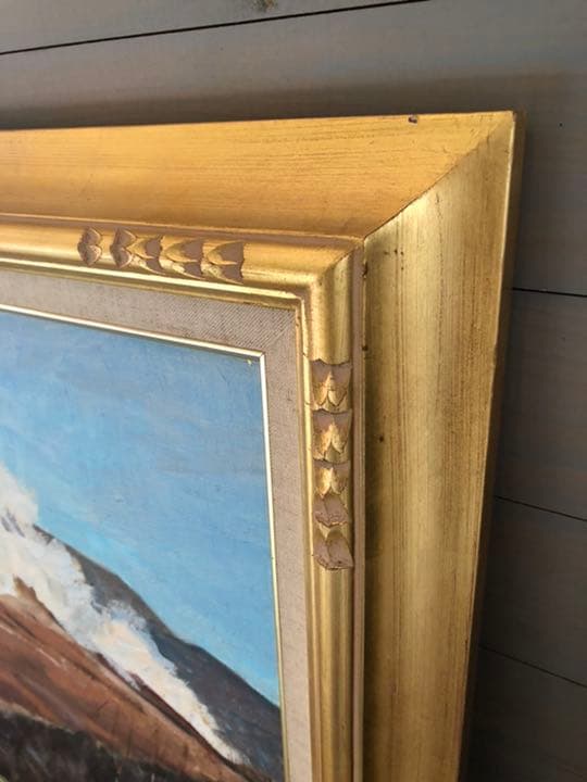 F15 アクリルなし 額縁 額 絵画 油絵 絵 アンティーク ゴールド