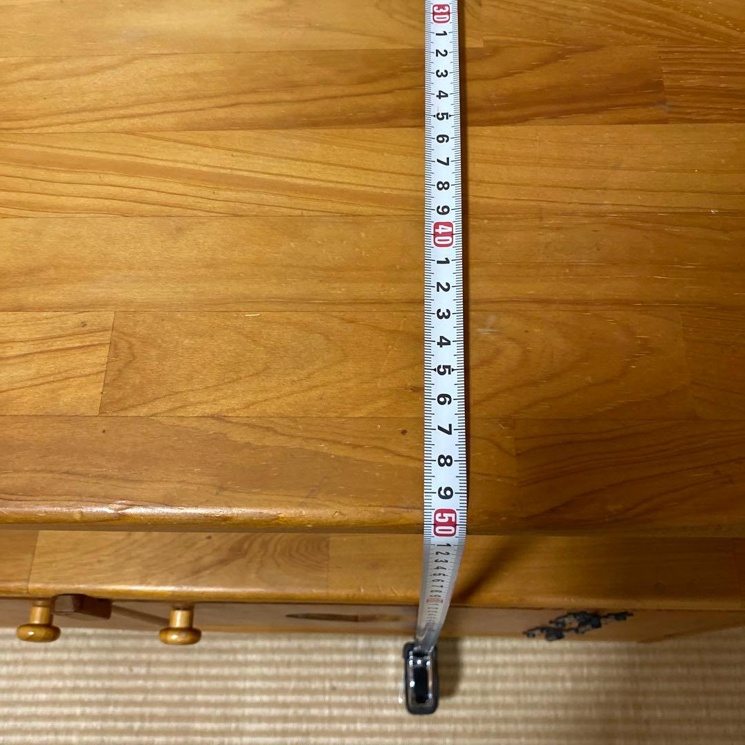 ハンドメイド　カントリー家具　テレビ台　ハートくり抜き