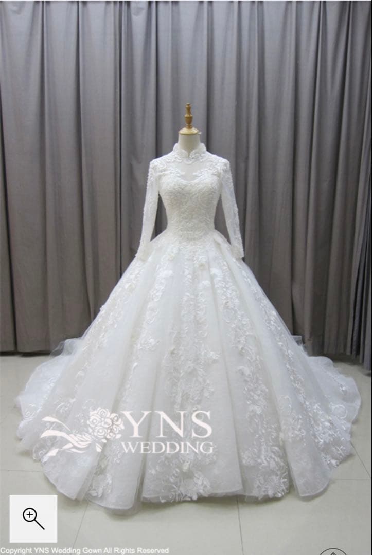 い*☆様 YNS WEDDING 長袖ウェディングドレス　韓国風