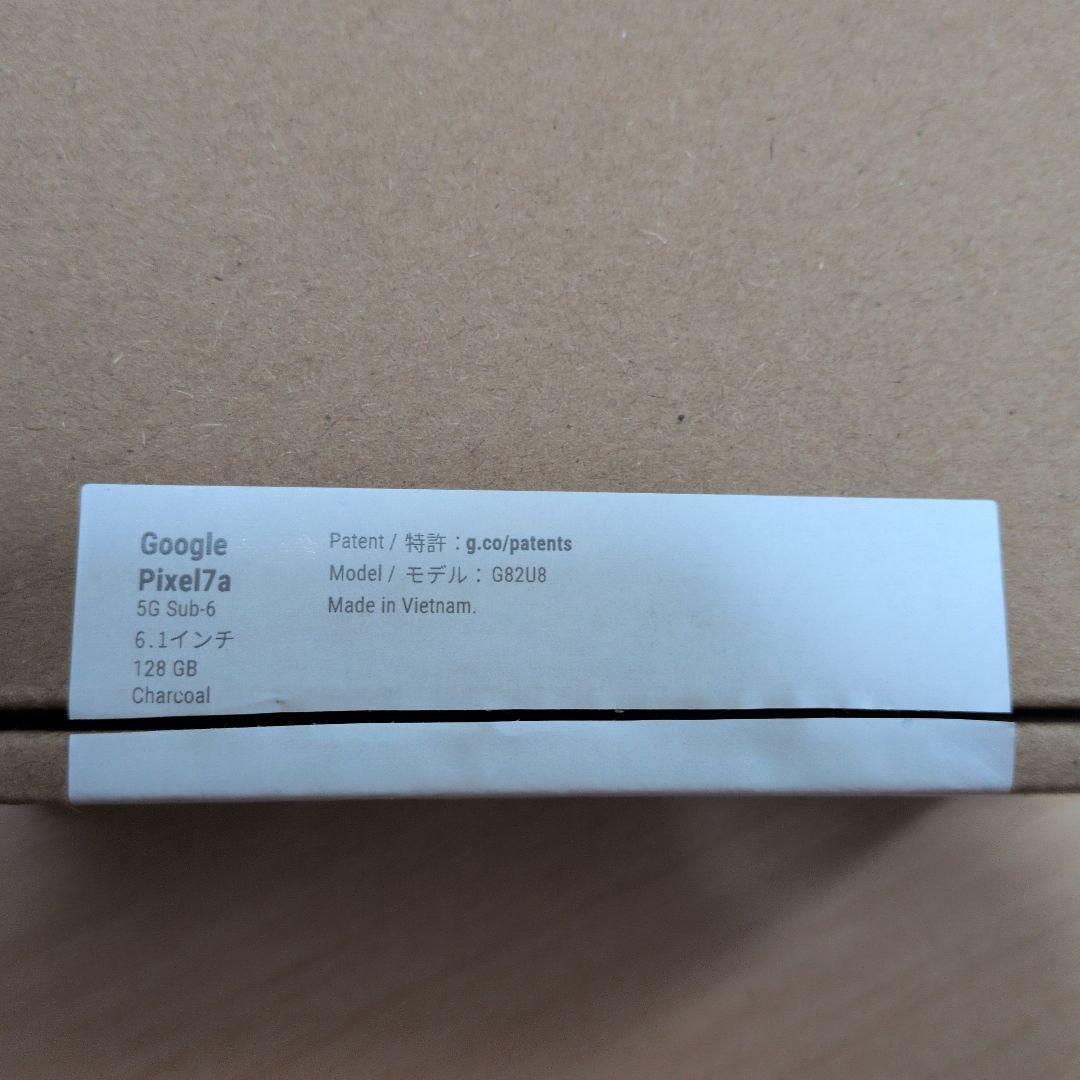 スマートフォン本体 Google Pixel 7a 128GB Charcoal