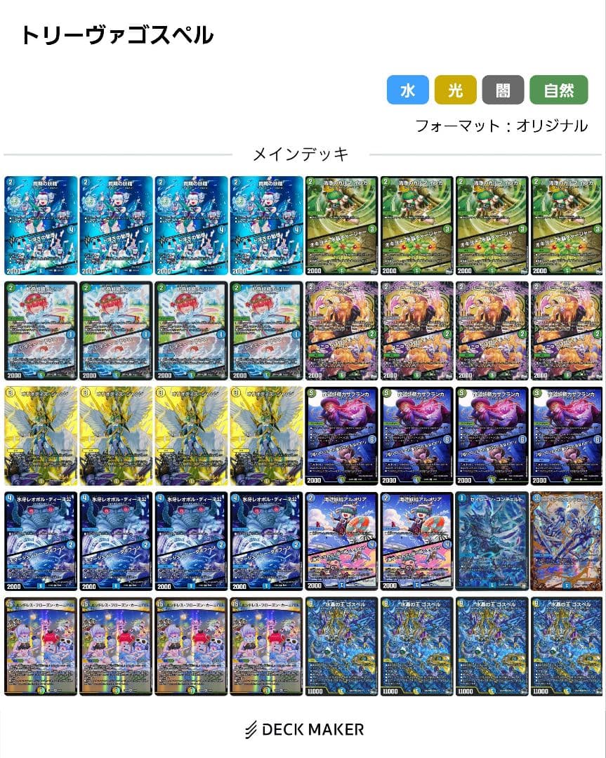 CS入賞構築　トリーヴァゴスペル　デッキ+パーツ　24時間以内発送　おやつHM