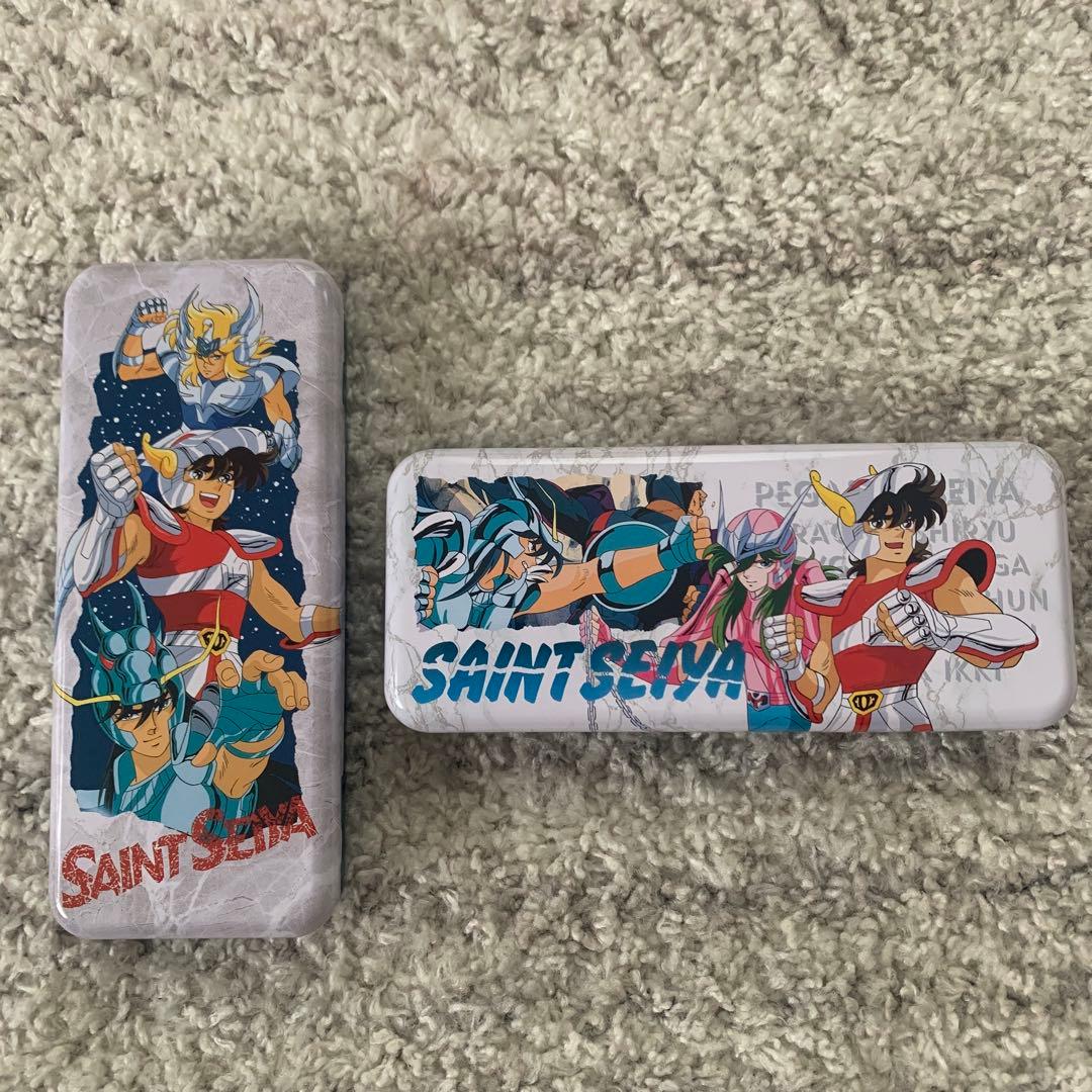 2個セット　聖闘士星矢　缶ペンケース　未使用