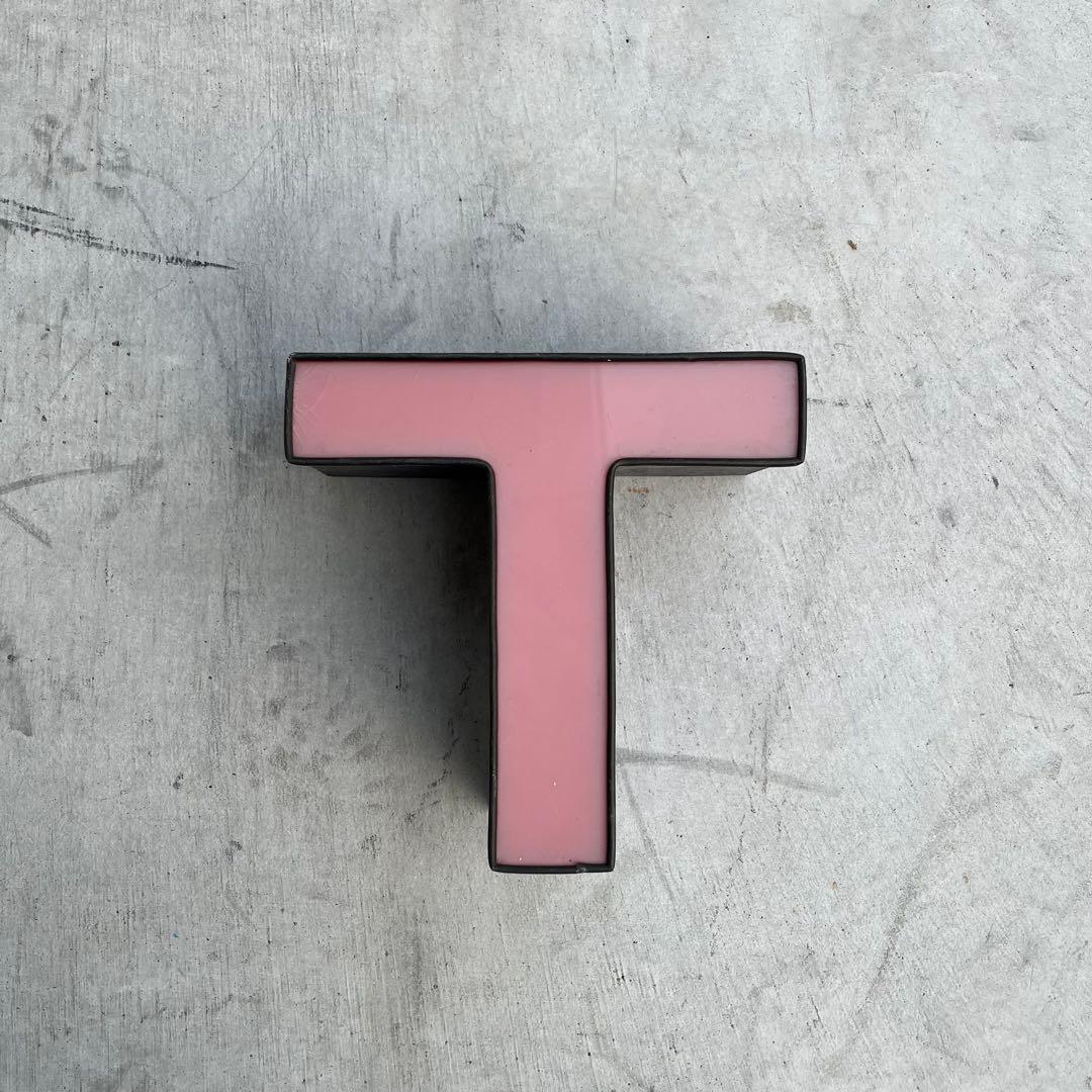 T 看板 アルファベット レターサイン 文字 アメリカ ビンテージ アンティーク
