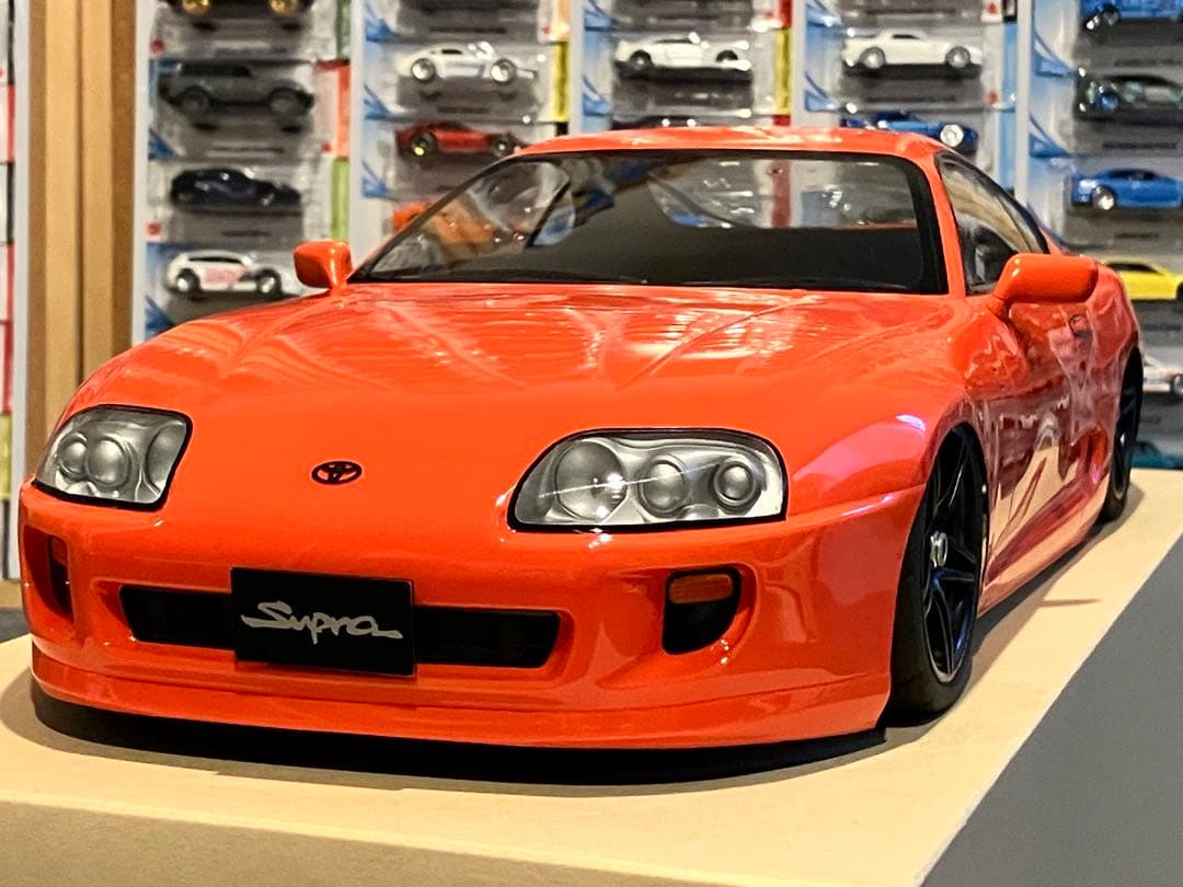 タミヤ ラジコン RC トヨタ スープラ 塗装済スペアボディ キレイなオレンジだ