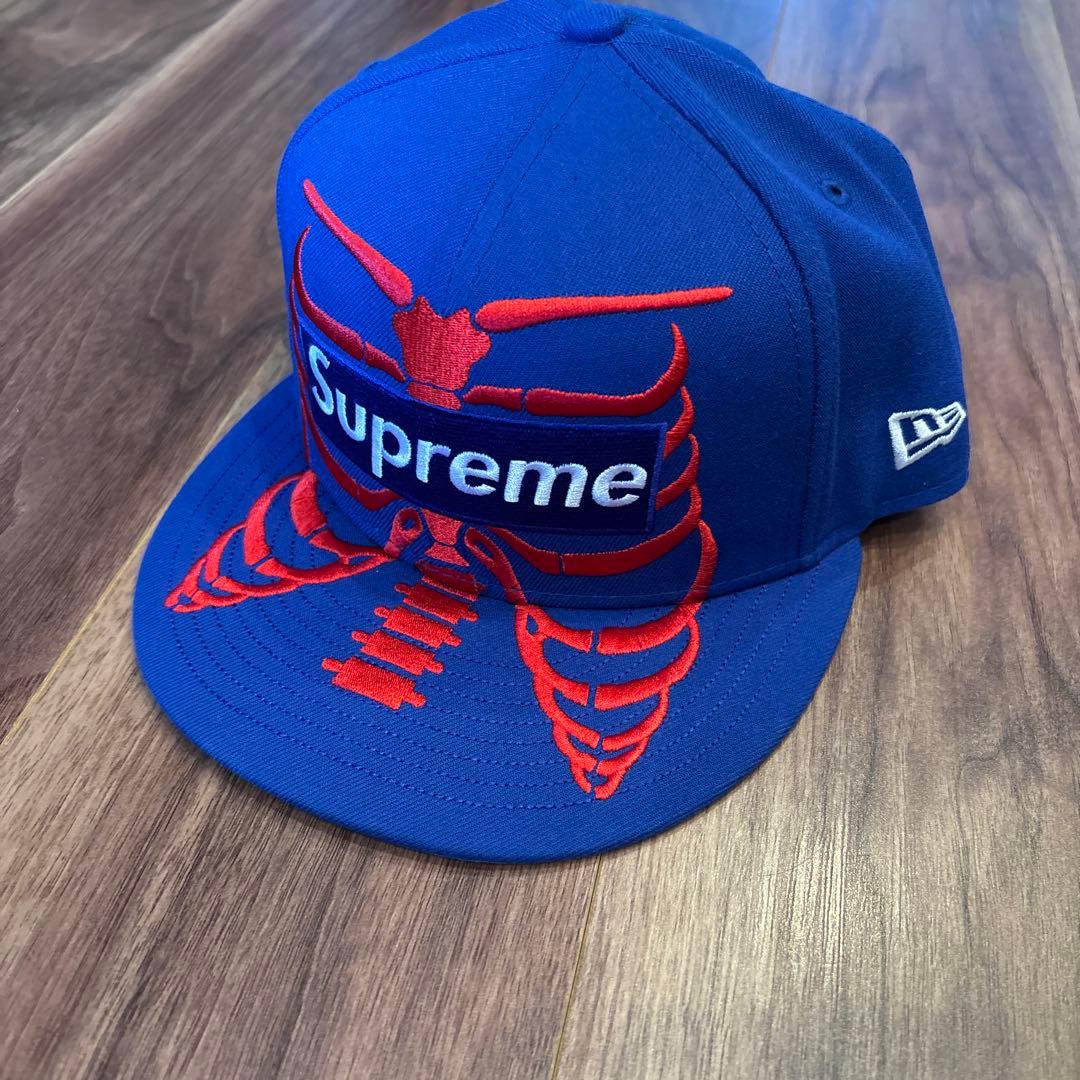 美品Supreme bones box logo new era