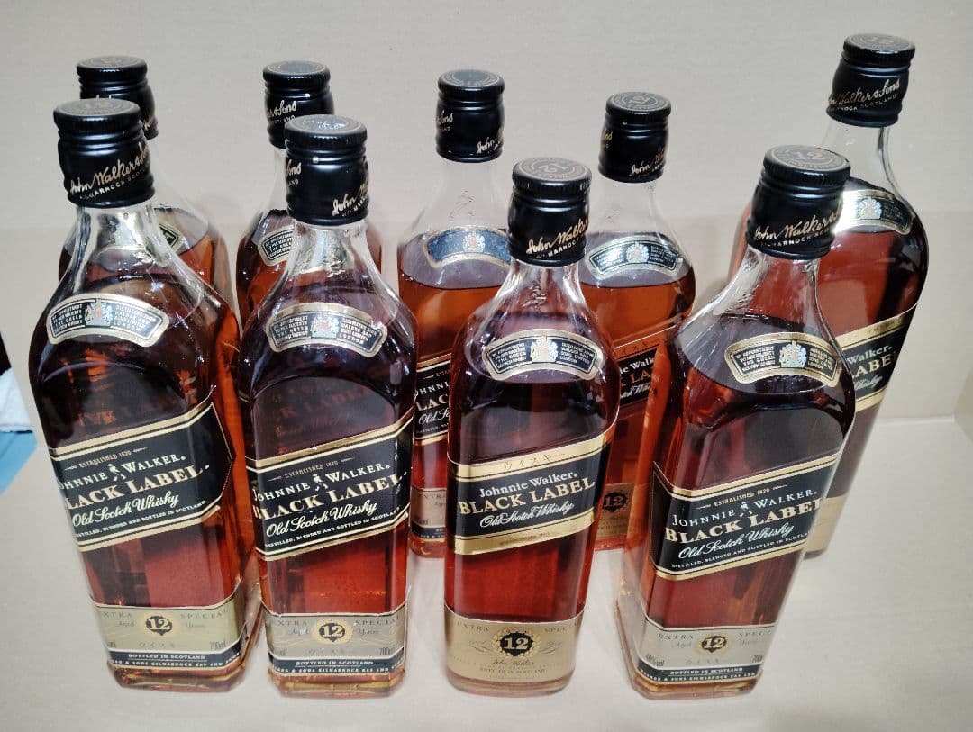 ジョニーウォーカー ブラックラベル 12年 750ml ９本セット
