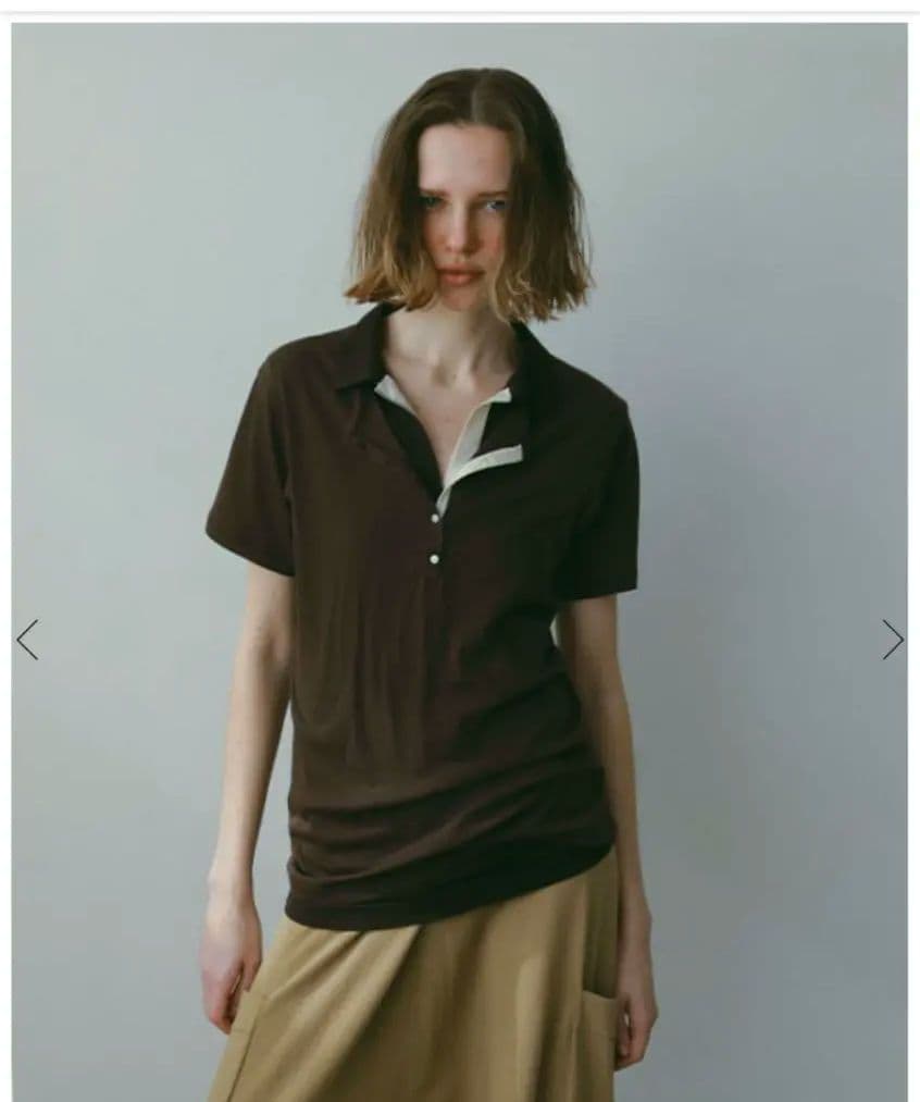 ETRE TOKYO　ヘンリーポロレイヤードセットプルオーバー　エトレ　ポロ