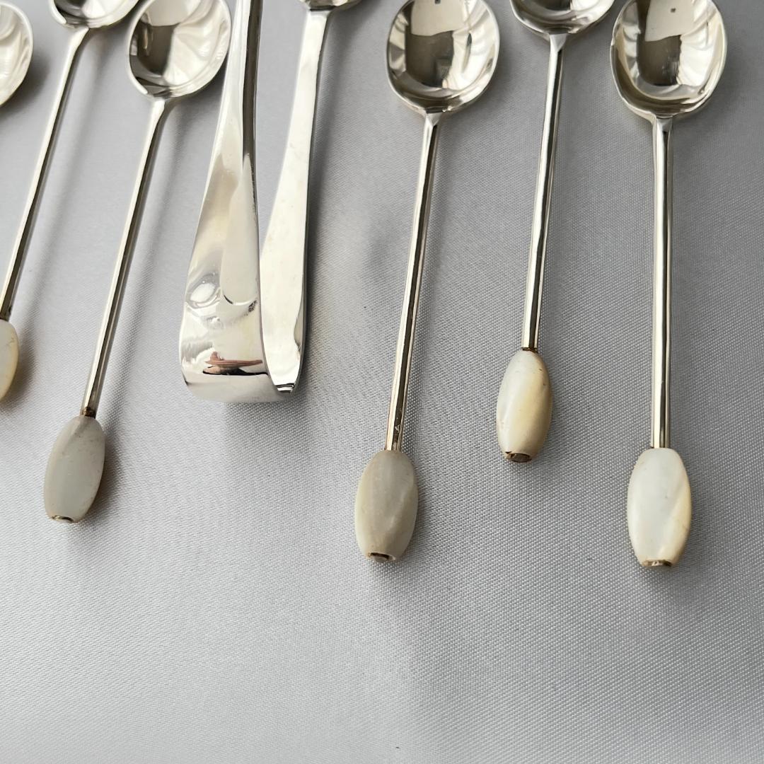 【英国】【白蝶貝】アフタヌーンティーカトラリーセット 専用ケース