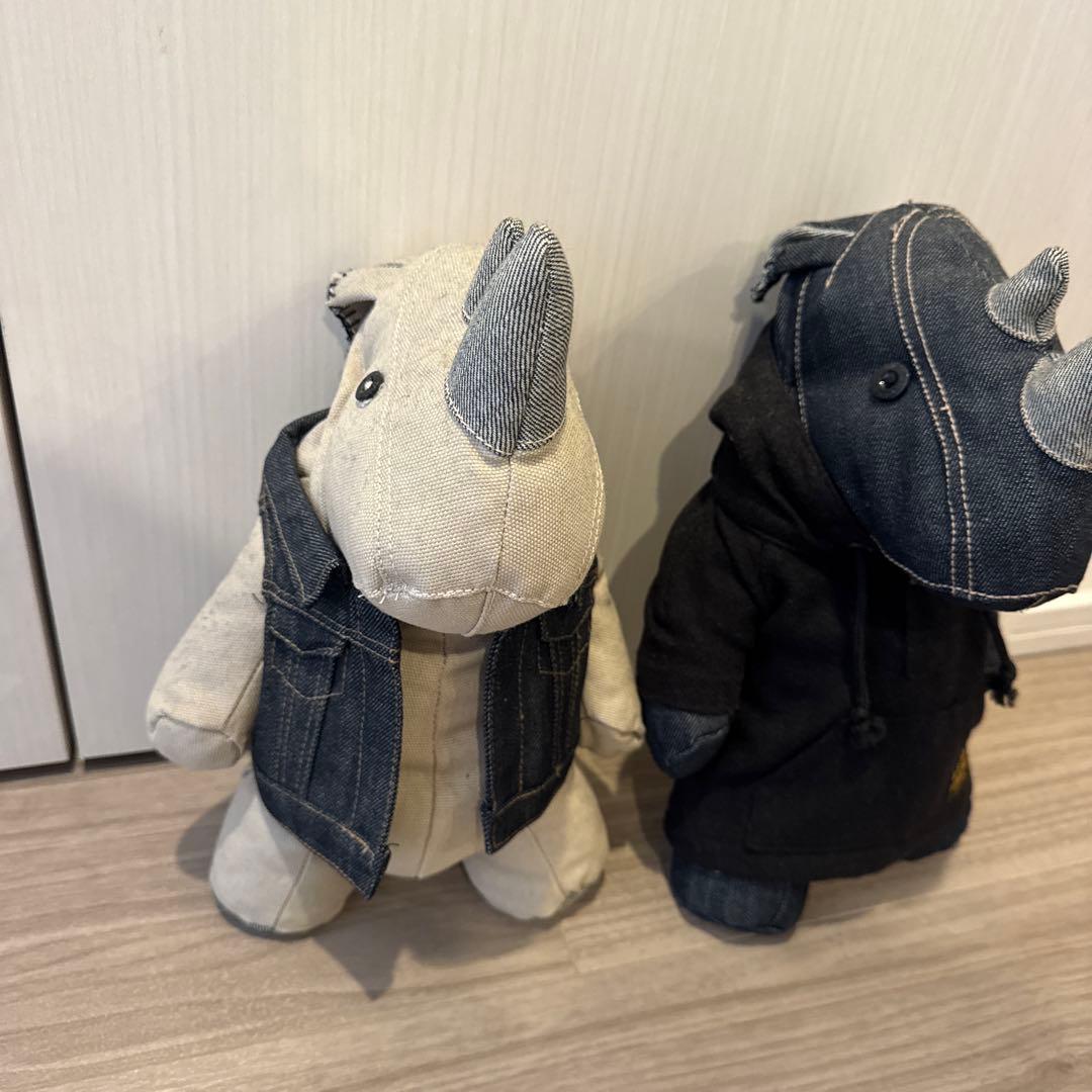 G-STAR RAW サイのぬいぐるみ 2体セット