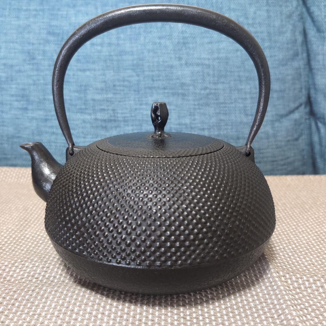 釜定　鉄瓶　新珠　あられ　南部鉄器