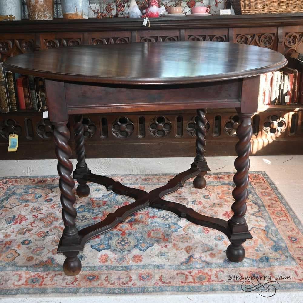 L3710-39 英国アンティーク オーク 丸テーブル ダイニング 食卓テーブル