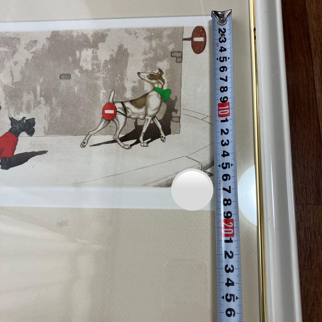 ボリス・オクライン　本人サインあり　美品　銅版画　エッチング