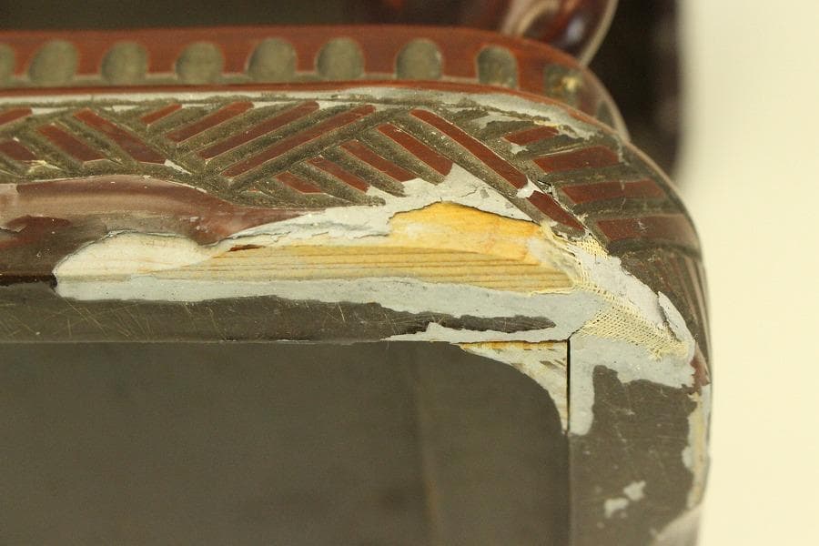 具利 彫刻 高炉台 高卓 時代物(A983)