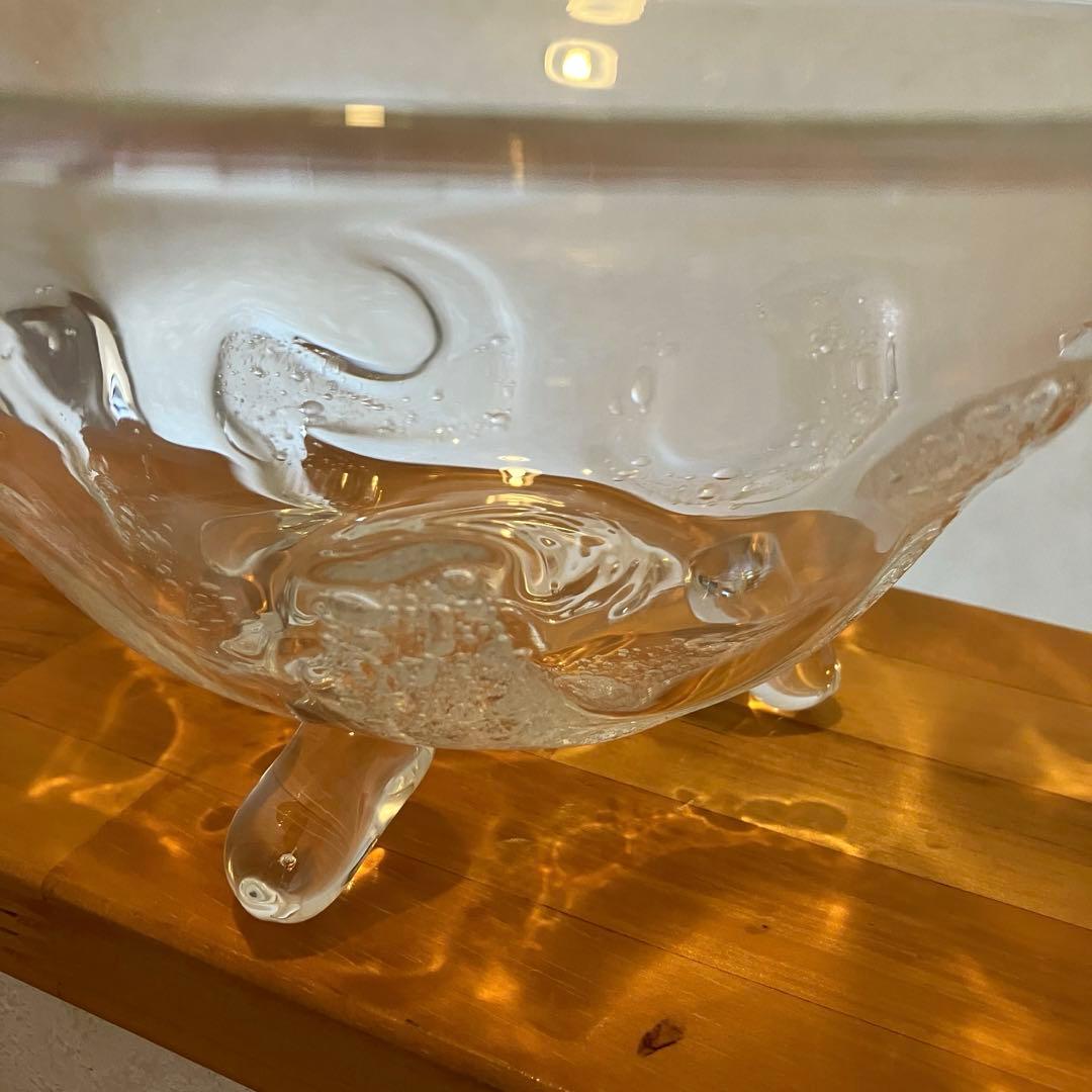 吹きガラス ガラスボウル ガラスのうつわ 作家もの