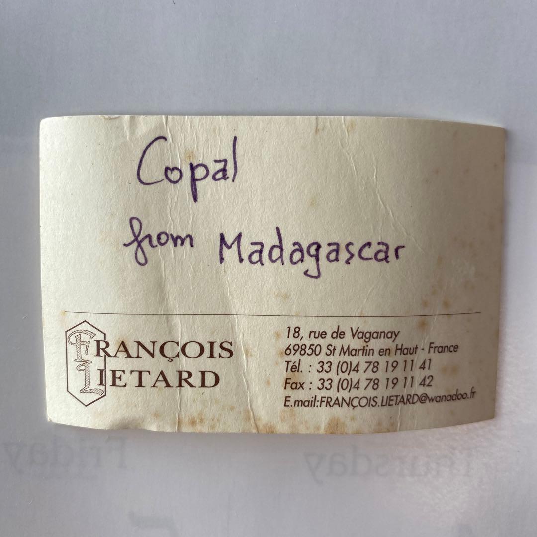 琥珀の半化石のコーパル　希少　虫入り　パワーストーン