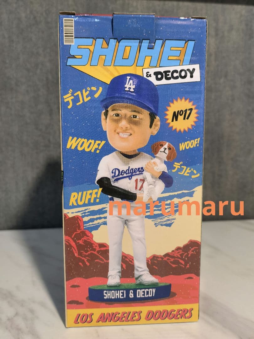 [本物]8月28日来場者限定 大谷翔平&デコピン ボブルヘッド ドジャース ⑥