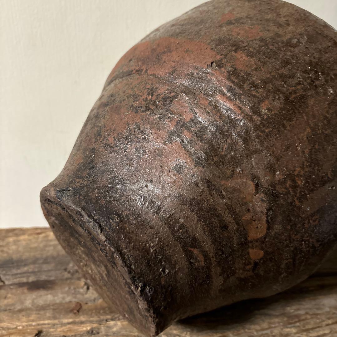 時代壷　古丹波　江戸時代前後頃　古越前　古信楽　古備前　瀬戸　骨董　花器検:李朝